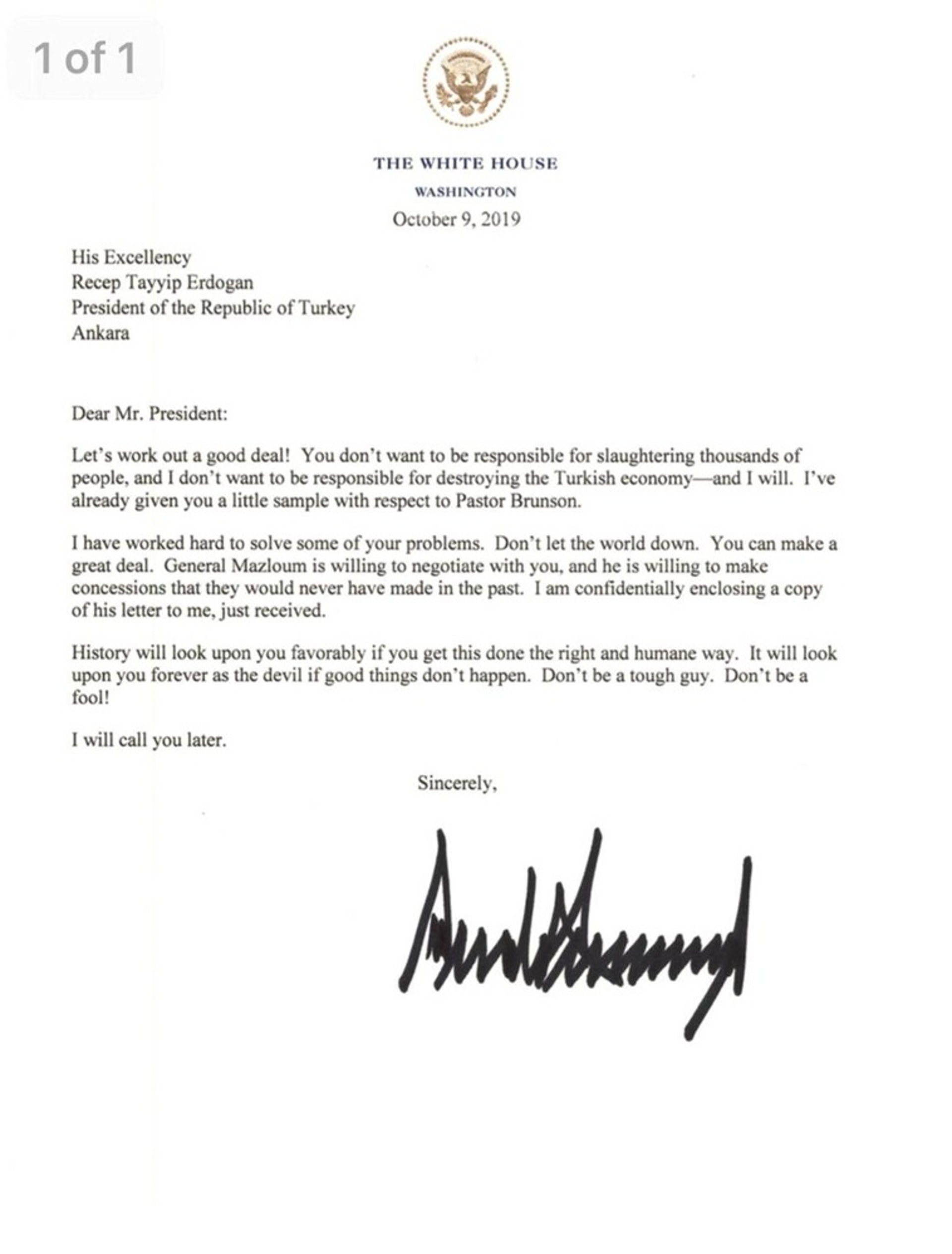 埃尔多安被激怒将特朗普的信扔进垃圾桶 多维新闻 全球 埃尔多安被激怒将特朗普的信扔进垃圾桶 多维新闻 全球