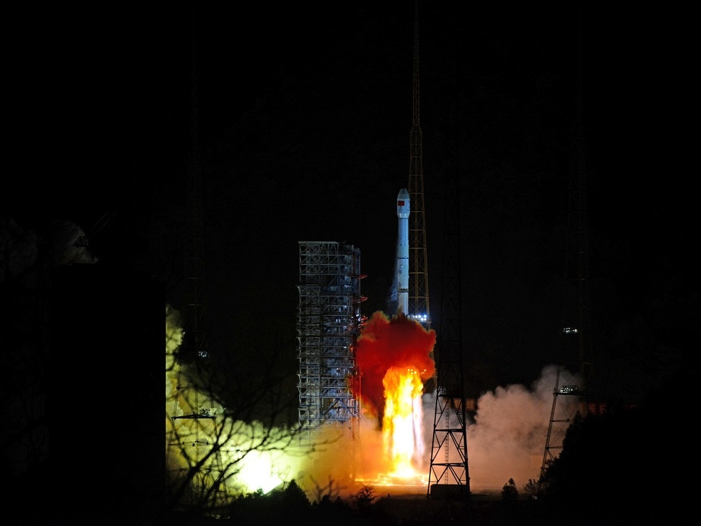 此次探月任务于2018年12月8日在中国西昌卫星发射中心进行。（新华社）