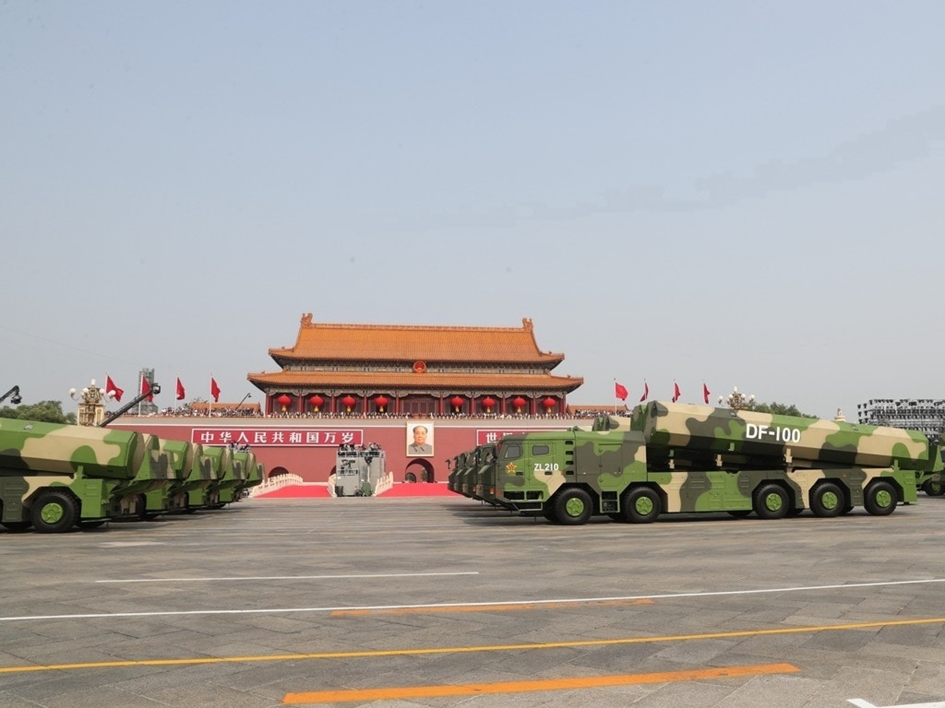 东风-100是一款超音速巡航导弹,是中国军队精确打击武器。(新华社) 东风-100是一款超音速巡航导弹,是中国军队精确打击武器。(新华社)
